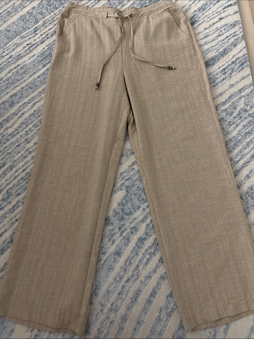NWT Soho Apparel Drawstring Linen Look Pants Size L